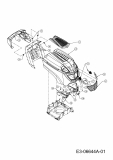 Ersatzteile WOLF-Garten Rasentraktor Blue Power 92.160 H Typ: 13RT71RE650  (2011) Motorhaube R-Style 