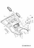 Cub Cadet Ersatzteile Rasentraktoren CC 1016 RD-E 13MG51AE403  (2011) Sitzwanne