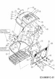 Ersatzteile Massey Ferguson Rasentraktoren MF 36-16 RH Typ: 13HD99GE695  (2016) Grasfangeinrichtung