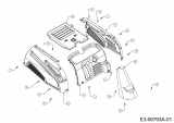 Ersatzteile MTD Rasentraktor Minirider 60 E Typ: 13C1054-600  (2011) Verkleidungen 