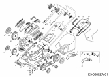 Ersatzteile MTD Elektro Rasenmäher ohne Antrieb 3412 EHW Typ: 18ACG4J2600  (2011) Grundgerät 
