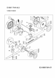 Ersatzteile Mr.Gardener Motormäher mit Antrieb D 5551 THA ALU Typ: 12ABG1CQ629  (2013) Messer, Räder, Schnitthöhenverstellung, Getriebe