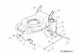 Ersatzteile Raiffeisen-Markt Elektromäher RE 46 Typ: 18B-J4K-628  (2012) Höhenverstellung