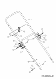 Ersatzteile MTD Elektro Rasenmäher ohne Antrieb 46 E Typ: 18B-J1H-600  (2013) Holm 