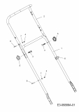 Ersatzteile MTD Benzin Rasenmäher ohne Antrieb 53 PB Typ: 11A-848R600  (2012) Holme 