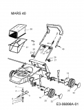 Ersatzteile Rasor Motormäher MARS 40 Typ: 11ABF1JD618  (2011) Grundgerät