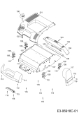 Cub Cadet Ersatzteile Motorvertikutierer XC1 B40 16CH8AMQ603  (2020) Vertikutierergehäuse