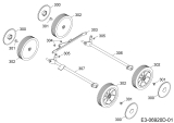 Cub Cadet Ersatzteile Motorvertikutierer XC1 B35 16AH9AMQ603  (2020) Höhenverstellung, Räder
