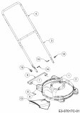 Ersatzteile MTD Benzin Rasenmäher ohne Antrieb Smart G 46 MO Typ: 11E-70SJ600 (2020) Mähwerksgehäuse, Holm 