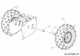 Ersatzteile MTD Schneefräse SMART M 61 Typ: 31A-6BC2678 (2020) Räder 13x4x6 