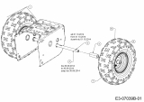 Ersatzteile MTD Schneefräse ME 66 Typ: 31AY64S3678 (2016) Räder 16x4.8x8 