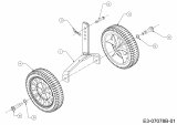 Ersatzteile Troy-Bilt Motorhacken Colt FT Typ: 21B-34M8766  (2016) Radträger, Räder