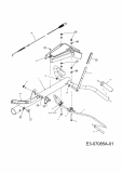 Ersatzteile MTD Motorhacke T 380 B Typ: 21C-382A602  (2011) Holm 