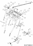 Ersatzteile WOLF-Garten Schneefräse Select SF 61 E Typ: 31AW63F2650  (2016) Armaturenbrett, Schalthebel 