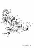 Ersatzteile Craftsman Rasentraktoren LT 2000 Typ: 13AJ77SG699  (2011) Motorhaube 5-Style
