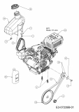 Cub Cadet Ersatzteile Schneefräsen 221 LHP 31AR2T6D603  (2015) Keilriemen, Motor, Tank