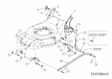 Ersatzteile Lux Tools Motormäher B 46 Typ: 11D-J44H694  (2012) Höhenverstellung
