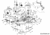 Ersatzteile Zubehör Garten- und Rasentraktoren Mähwerke für GTX 2100, Mähwerk 54/137cm Typ: 19A40014603  (2019) Grundgerät