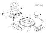 Cub Cadet Ersatzteile Motormäher mit Antrieb CC 42 SPB 12A-H65E603  (2012) Mähwerksgehäuse