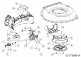 Ersatzteile WOLF-Garten Benzin Rasenmäher mit Antrieb Expert 46 BA V ES Typ: 12BGK18Z650  (2015) Getriebe, Keilriemen 