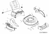 Ersatzteile WOLF-Garten Benzin Rasenmäher mit Antrieb Expert 53 BA V ES Typ: 12BGQ56L650  (2015) Mähwerksgehäuse 