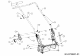 Ersatzteile WOLF-Garten Benzin Rasenmäher mit Antrieb Expert 53 BA V Typ: 12BVQ56K650  (2016) Holm 