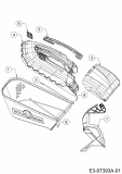 Ersatzteile WOLF-Garten Benzin Rasenmäher mit Antrieb Expert 53 BA Typ: 12A-Q56K650  (2013) Grasfangsack, Heckklappe 