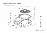 Ersatzteile MTD-Motoren Vertikal 4P90JH Typ: 752Z4P90JH  (2012) Motorabdeckung