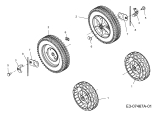 Cub Cadet Ersatzteile Motormäher mit Antrieb CC 98 B 12A-999H603  (2013) Räder