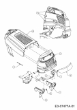 Ersatzteile MTD Rasentraktor LT 92 Typ: 13AH761E679  (2012) Motorhaube 1-Style 