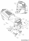 Ersatzteile Mastercut Rasentraktoren Mastercut 92-155 bis 2016 Typ: 13AM761E659  (2013) Motorhaube 1-Style