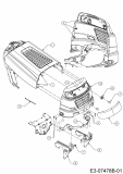 Ersatzteile Mastercut Rasentraktoren Mastercut 92-155 bis 2016 Typ: 13HM761E659  (2015) Motorhaube 1-Style