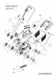 Ersatzteile Cmi Elektromäher E 1000-32 Typ: 18ACA1D-C20  (2012) Grundgerät