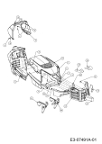 Cub Cadet Ersatzteile Rasentraktoren CC 713 TC 13AY76DC603   (2012) Motorhaube C-Style