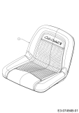 Cub Cadet Ersatzteile Rasentraktoren CC 714 HF 13H279DF603  (2014) Sitz