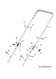 Ersatzteile MTD Benzin Rasenmäher mit Antrieb SP 53 HWB Typ: 12A-B28R678  (2012) Holm 