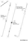 Cub Cadet Ersatzteile Motormäher mit Antrieb CC 53 SPB V IS 12BGQ56J603  (2016) Bowdenzüge
