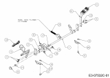 Ersatzteile MTD Rasentraktor 220/105 H Typ: 13HU99KN676  (2014) Pedalwelle 