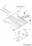 Ersatzteile Gutbrod Rasentraktoren GLX 105 RHL-K Typ: 13AG91GN690  (2012) Sitzträger