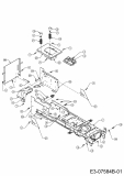Ersatzteile Massey Ferguson Rasentraktoren MF 36-22 HG Typ: 13HP91GI695  (2015) Rahmen