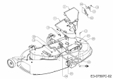 Cub Cadet Ersatzteile Rasentraktoren CC 1016 AF 13BD90AF603  (2014) Abdeckungen links und rechts Mähwerk F (38/96cm)