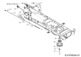Cub Cadet Ersatzteile Rasentraktoren LTX 1042 13BX91AS010  (2011) Mähwerkseinschaltung, Motorkeilriemenscheibe