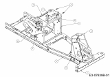 Ersatzteile MTD Rasentraktor Minirider 76 SD Typ: 13B226JD600  (2013) Rahmen 