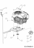 Ersatzteile MTD Rasentraktor 420/30 Typ: 13B226JD308  (2017) Gaszug, Kraftstoffilter, Motorkeilriemenscheibe, Motorzubehör 