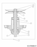 Cub Cadet Ersatzteile Zero Turn RZT 54 17AI2ACK603  (2012) Messerspindel 618-04608A