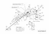 Ersatzteile MTD Motorhacke T/450 Typ: 21AB454B678  (2012) Holm, Motor 