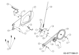 Cub Cadet Ersatzteile Motorhacken XC3 F46 21BB45M8603  (2020) Bowdenzug, Keilriemenantrieb