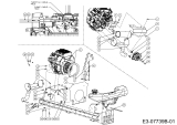 Cub Cadet Ersatzteile Gartentraktoren GTX 2100 14A-3GE-603  (2013) Chokezug, Elektromagnetkupplung, Gaszug, Motorzubehör