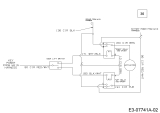 Cub Cadet Ersatzteile Gartentraktoren GTX 2100 14A-3GE-603  (2012) Schaltplan Mähwerksaushebung