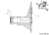 Cub Cadet Ersatzteile Gartentraktoren GTX 2100 14A-3GE-603  (2016) Achstrichter links